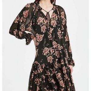 Free People Feelin Groovy Maxi Dress in Forest Combo